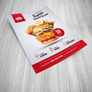Folded flyer printing